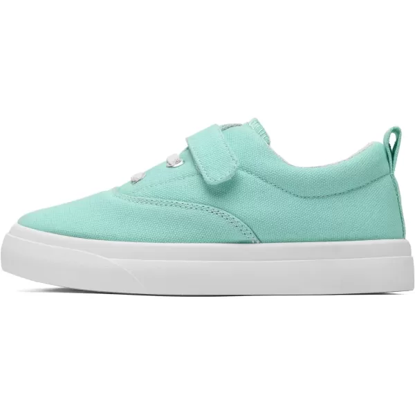 imagerosyclo Canvas Sneakers for Boys and Girls Toddler Kids Walking Shoes Lightweight Breathable NonSlip Soft Adjustable Strap Baby Boy Girl Outdoor Casual Tennis Shoe for Little Big KidMint Green