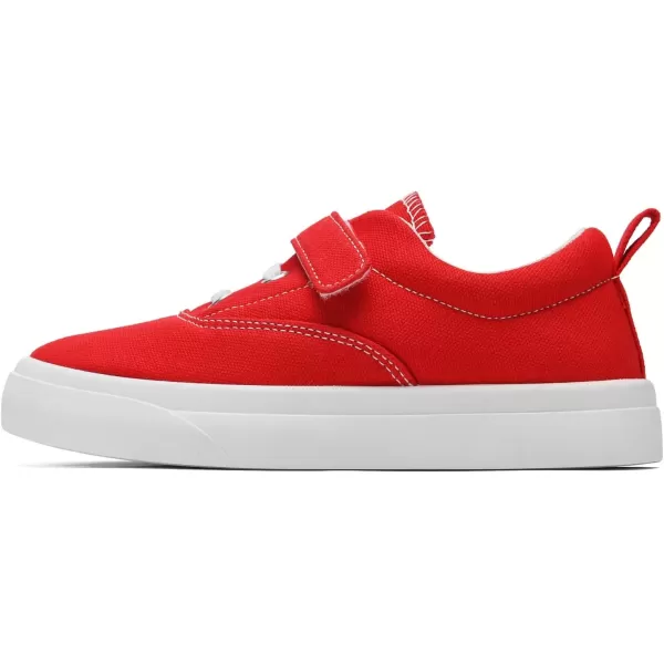 imagerosyclo Canvas Sneakers for Boys and Girls Toddler Kids Walking Shoes Lightweight Breathable NonSlip Soft Adjustable Strap Baby Boy Girl Outdoor Casual Tennis Shoe for Little Big KidRed