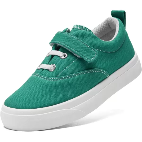 imagerosyclo Canvas Sneakers for Boys and Girls Toddler Kids Walking Shoes Lightweight Breathable NonSlip Soft Adjustable Strap Baby Boy Girl Outdoor Casual Tennis Shoe for Little Big KidGreen
