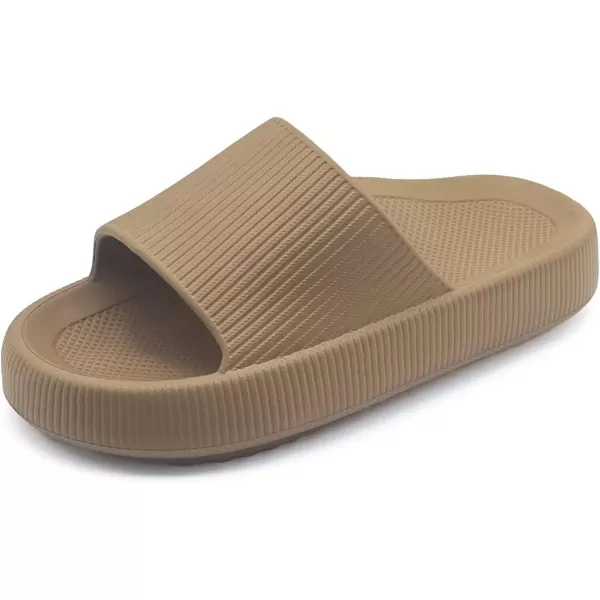 imagerosyclo Arch Support Slides for Women and Men Cloud Recovery Sandals Pillow Plantar Fasciitis Slippers Pain Relief Cushion Cozy Thick Sole Indoor and OutdoorBrown