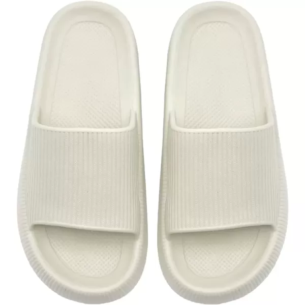 imagerosyclo Arch Support Slides for Women and Men Cloud Recovery Sandals Pillow Plantar Fasciitis Slippers Pain Relief Cushion Cozy Thick Sole Indoor and OutdoorTan