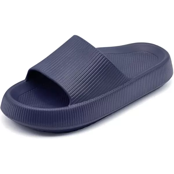imagerosyclo Arch Support Slides for Women and Men Cloud Recovery Sandals Pillow Plantar Fasciitis Slippers Pain Relief Cushion Cozy Thick Sole Indoor and OutdoorNavy Blue