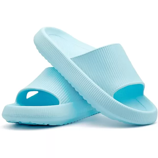 imagerosyclo Arch Support Slides for Women and Men Cloud Recovery Sandals Pillow Plantar Fasciitis Slippers Pain Relief Cushion Cozy Thick Sole Indoor and OutdoorBaby Blue