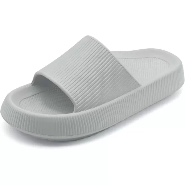 imagerosyclo Arch Support Slides for Women and Men Cloud Recovery Sandals Pillow Plantar Fasciitis Slippers Pain Relief Cushion Cozy Thick Sole Indoor and OutdoorGrey