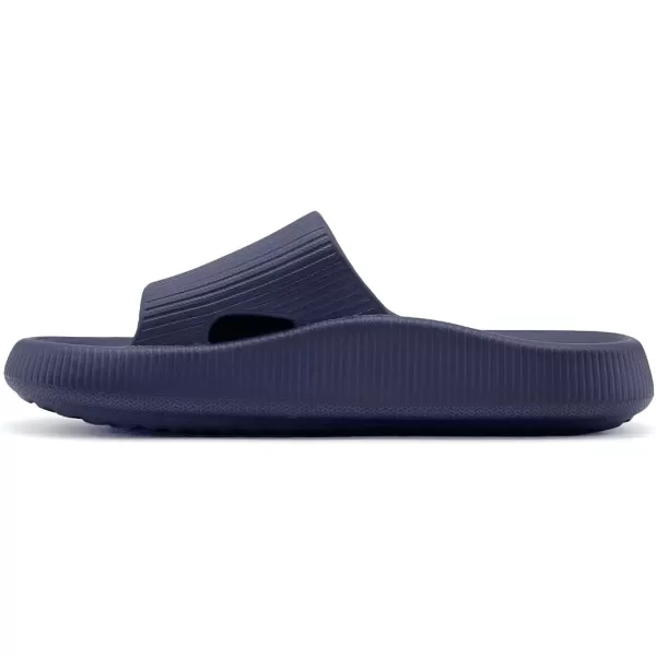 imagerosyclo Arch Support Slides for Women and Men Cloud Recovery Sandals Pillow Plantar Fasciitis Slippers Pain Relief Cushion Cozy Thick Sole Indoor and OutdoorNavy Blue