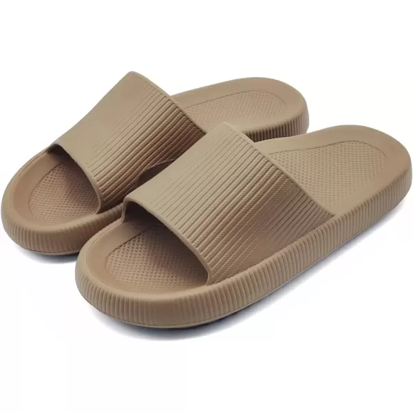 imagerosyclo Arch Support Slides for Women and Men Cloud Recovery Sandals Pillow Plantar Fasciitis Slippers Pain Relief Cushion Cozy Thick Sole Indoor and OutdoorBrown