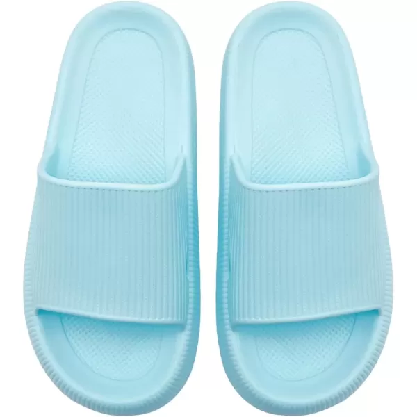 imagerosyclo Arch Support Slides for Women and Men Cloud Recovery Sandals Pillow Plantar Fasciitis Slippers Pain Relief Cushion Cozy Thick Sole Indoor and OutdoorBaby Blue