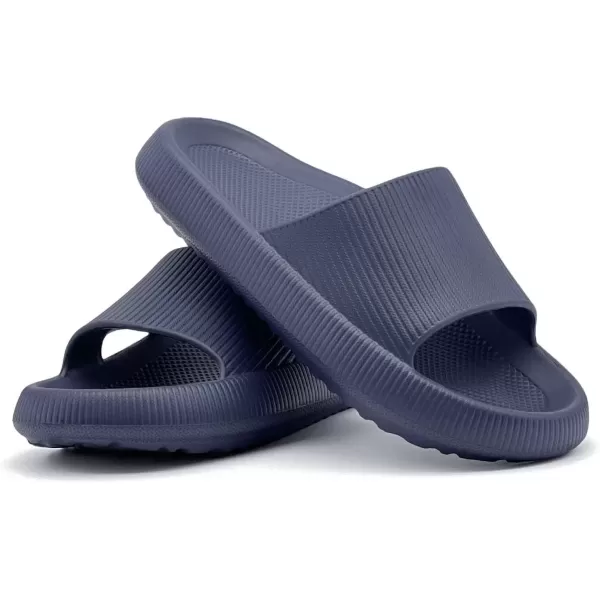 imagerosyclo Arch Support Slides for Women and Men Cloud Recovery Sandals Pillow Plantar Fasciitis Slippers Pain Relief Cushion Cozy Thick Sole Indoor and OutdoorNavy Blue
