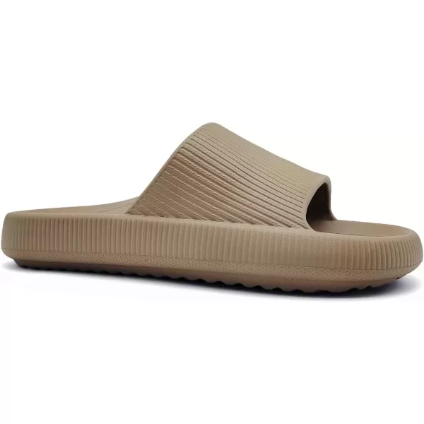 imagerosyclo Arch Support Slides for Women and Men Cloud Recovery Sandals Pillow Plantar Fasciitis Slippers Pain Relief Cushion Cozy Thick Sole Indoor and OutdoorBrown