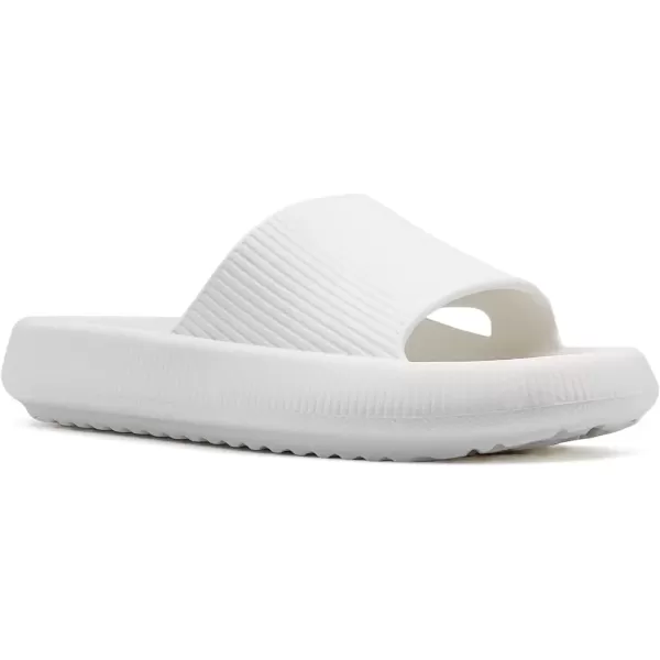 imagerosyclo Arch Support Slides for Women and Men Cloud Recovery Sandals Pillow Plantar Fasciitis Slippers Pain Relief Cushion Cozy Thick Sole Indoor and OutdoorPure White