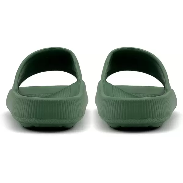 imagerosyclo Arch Support Slides for Women and Men Cloud Recovery Sandals Pillow Plantar Fasciitis Slippers Pain Relief Cushion Cozy Thick Sole Indoor and OutdoorGreen