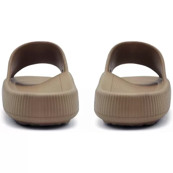 imagerosyclo Arch Support Slides for Women and Men Cloud Recovery Sandals Pillow Plantar Fasciitis Slippers Pain Relief Cushion Cozy Thick Sole Indoor and OutdoorBrown