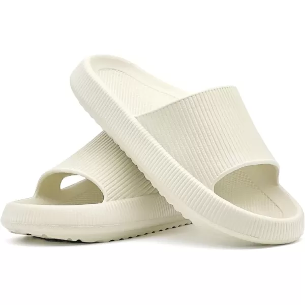 imagerosyclo Arch Support Slides for Women and Men Cloud Recovery Sandals Pillow Plantar Fasciitis Slippers Pain Relief Cushion Cozy Thick Sole Indoor and OutdoorTan