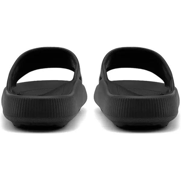imagerosyclo Arch Support Slides for Women and Men Cloud Recovery Sandals Pillow Plantar Fasciitis Slippers Pain Relief Cushion Cozy Thick Sole Indoor and OutdoorBlack