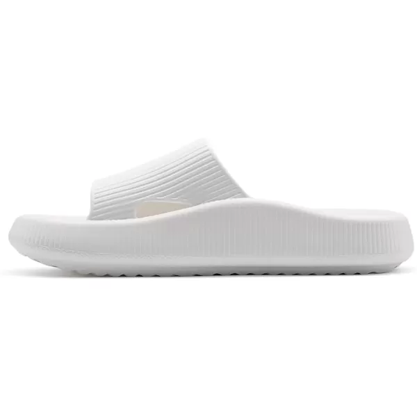 imagerosyclo Arch Support Slides for Women and Men Cloud Recovery Sandals Pillow Plantar Fasciitis Slippers Pain Relief Cushion Cozy Thick Sole Indoor and OutdoorPure White