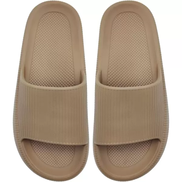 imagerosyclo Arch Support Slides for Women and Men Cloud Recovery Sandals Pillow Plantar Fasciitis Slippers Pain Relief Cushion Cozy Thick Sole Indoor and OutdoorBrown