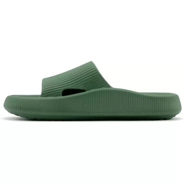 imagerosyclo Arch Support Slides for Women and Men Cloud Recovery Sandals Pillow Plantar Fasciitis Slippers Pain Relief Cushion Cozy Thick Sole Indoor and OutdoorGreen