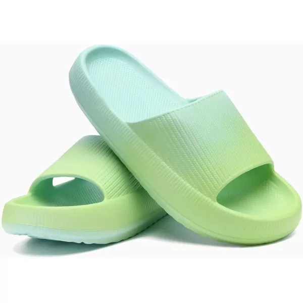 imagerosyclo Cloud Slides for Kids Toddler Pillow Slippers Shower Bathroom NonSlip Open Toe Super Soft Comfy Thick Sole Cozy Boys Girls Home House Cloud Cushion Slide Sandals for Indoor Outdoor ShoesSummer Vibe