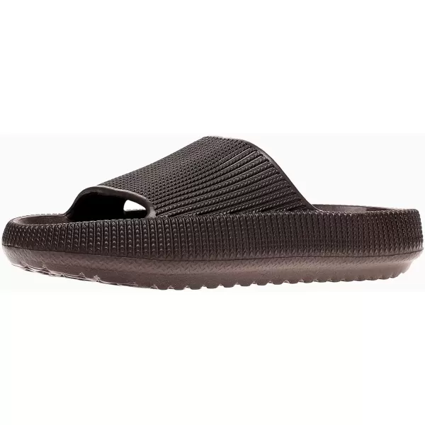 imagerosyclo Cloud Slides for Kids Toddler Pillow Slippers Shower Bathroom NonSlip Open Toe Super Soft Comfy Thick Sole Cozy Boys Girls Home House Cloud Cushion Slide Sandals for Indoor Outdoor ShoesDark Chocolate