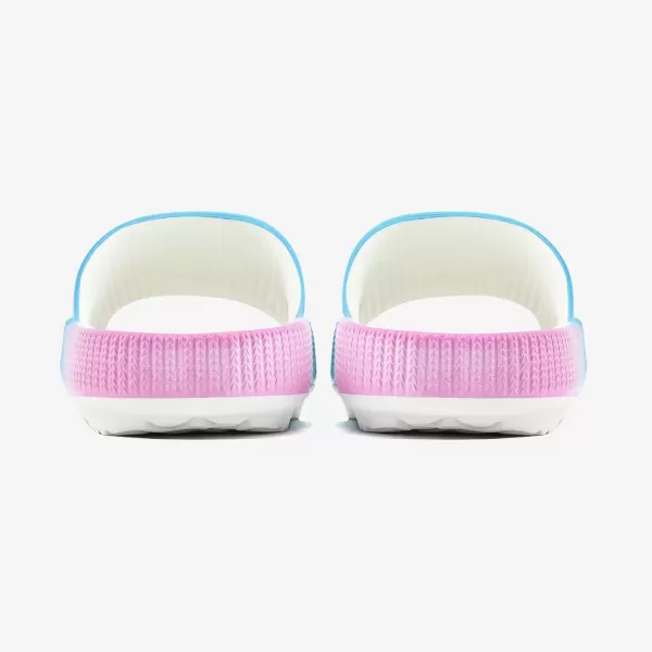 imagerosyclo Cloud Slides for Kids Toddler Pillow Slippers Shower Bathroom NonSlip Open Toe Super Soft Comfy Thick Sole Cozy Boys Girls Home House Cloud Cushion Slide Sandals for Indoor Outdoor ShoesRainbow