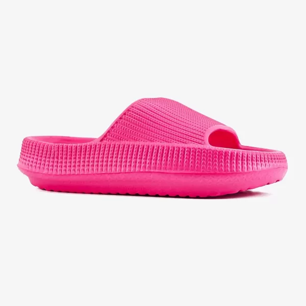 imagerosyclo Cloud Slides for Kids Toddler Pillow Slippers Shower Bathroom NonSlip Open Toe Super Soft Comfy Thick Sole Cozy Boys Girls Home House Cloud Cushion Slide Sandals for Indoor Outdoor ShoesHot Pink