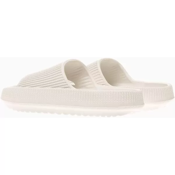 imagerosyclo Cloud Slides for Kids Toddler Pillow Slippers Shower Bathroom NonSlip Open Toe Super Soft Comfy Thick Sole Cozy Boys Girls Home House Cloud Cushion Slide Sandals for Indoor Outdoor ShoesBeige