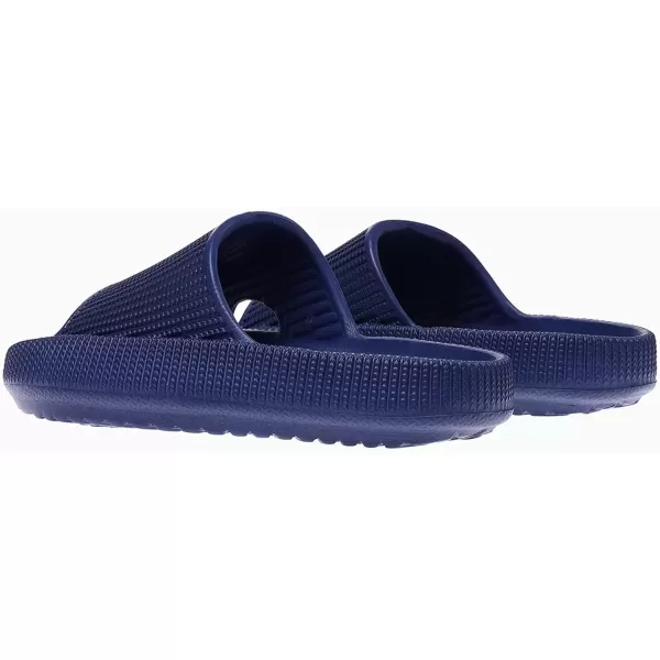 imagerosyclo Cloud Slides for Kids Toddler Pillow Slippers Shower Bathroom NonSlip Open Toe Super Soft Comfy Thick Sole Cozy Boys Girls Home House Cloud Cushion Slide Sandals for Indoor Outdoor ShoesNavy