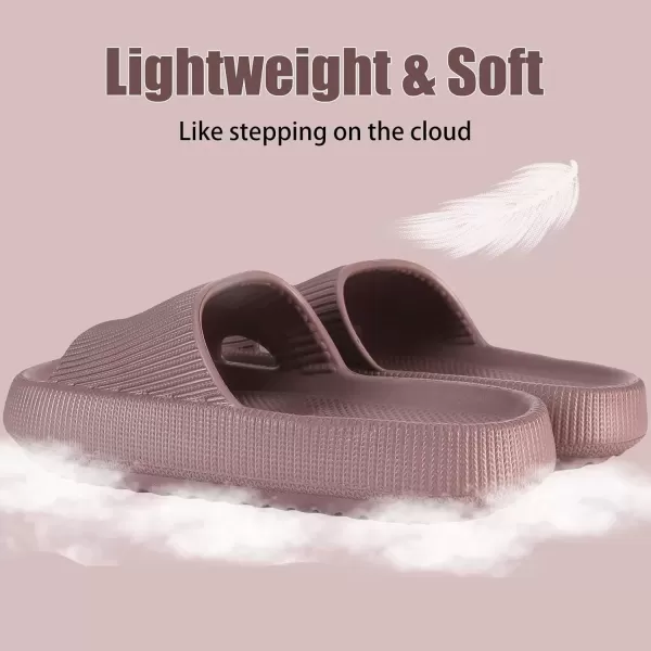 imagerosyclo Cloud Slippers for Women and Men Pillow House Slippers Shower Shoes Indoor Slides Bathroom Sandals Ultimate Comfort Lightweight Thick Sole NonSlip Easy to CleanWine Red