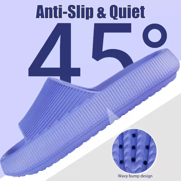 imagerosyclo Cloud Slippers for Women and Men Pillow House Slippers Shower Shoes Indoor Slides Bathroom Sandals Ultimate Comfort Lightweight Thick Sole NonSlip Easy to CleanLavender