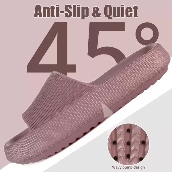 imagerosyclo Cloud Slippers for Women and Men Pillow House Slippers Shower Shoes Indoor Slides Bathroom Sandals Ultimate Comfort Lightweight Thick Sole NonSlip Easy to CleanWine Red