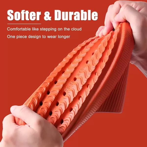 imagerosyclo Cloud Slippers for Women and Men Pillow House Slippers Shower Shoes Indoor Slides Bathroom Sandals Ultimate Comfort Lightweight Thick Sole NonSlip Easy to CleanOrange