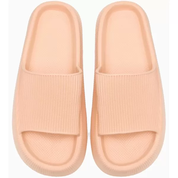imagerosyclo Cloud Slippers for Women and Men Pillow House Slippers Shower Shoes Indoor Slides Bathroom Sandals Ultimate Comfort Lightweight Thick Sole NonSlip Easy to CleanPeach