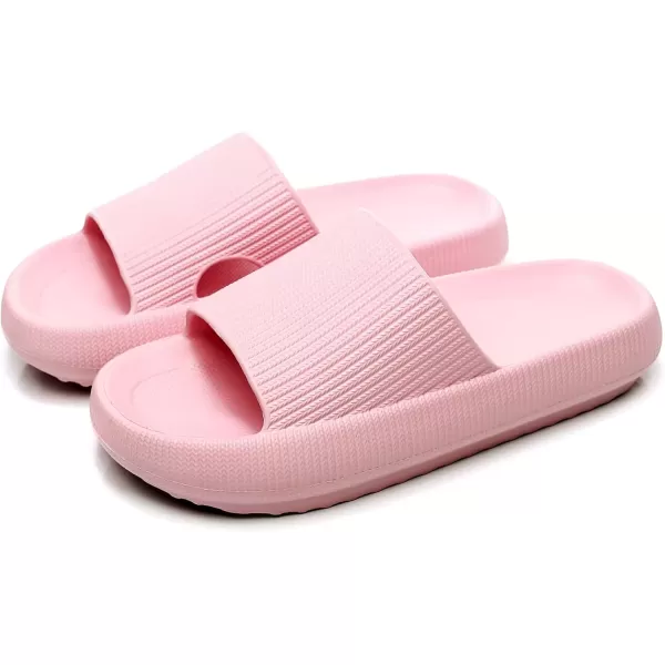 imagerosyclo Cloud Slippers for Women and Men Pillow House Slippers Shower Shoes Indoor Slides Bathroom Sandals Ultimate Comfort Lightweight Thick Sole NonSlip Easy to CleanPink