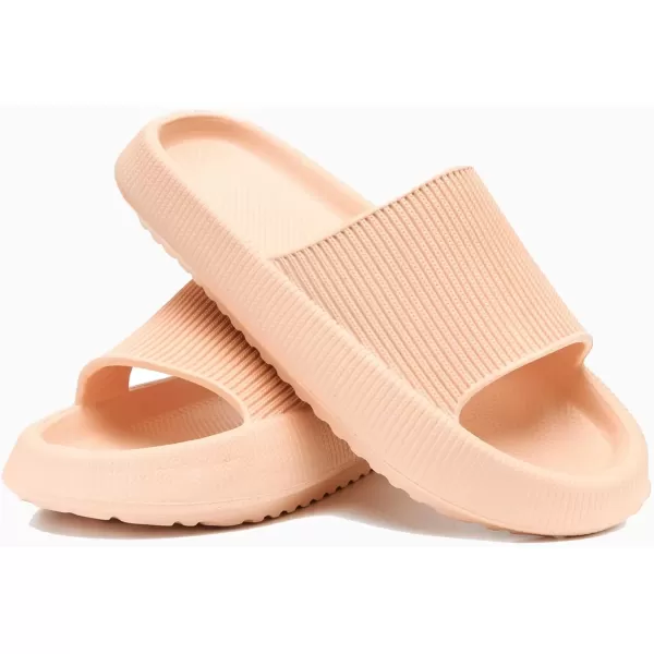 imagerosyclo Cloud Slippers for Women and Men Pillow House Slippers Shower Shoes Indoor Slides Bathroom Sandals Ultimate Comfort Lightweight Thick Sole NonSlip Easy to CleanPeach