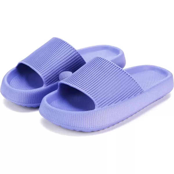 imagerosyclo Cloud Slippers for Women and Men Pillow House Slippers Shower Shoes Indoor Slides Bathroom Sandals Ultimate Comfort Lightweight Thick Sole NonSlip Easy to CleanLavender