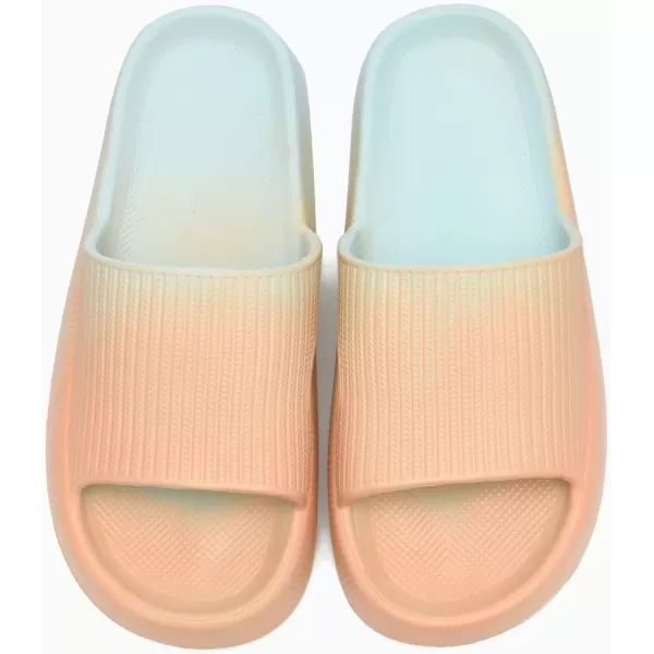 imagerosyclo Cloud Slippers for Women and Men Pillow House Slippers Shower Shoes Indoor Slides Bathroom Sandals Ultimate Comfort Lightweight Thick Sole NonSlip Easy to CleanSunrise