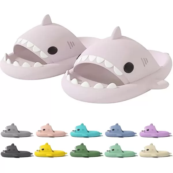 imagerosyclo Shark Slides for Women and Men Cute Shark Slippers Adult Youth Cloudy Summer Soft Lightweight AntiSlip Thick Sole Beach House Cloud Cushioned Shower Slide Sandals Indoor OutdoorPale Pink