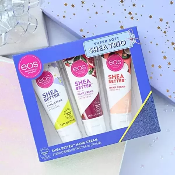 imageBundle of eos Shea Better Hand Cream  Vanilla Cashmere  Fresh ampamp Cozy  Coconut  Lavender  Pink CitrusCoconut Pomegranate Raspberry Vanilla
