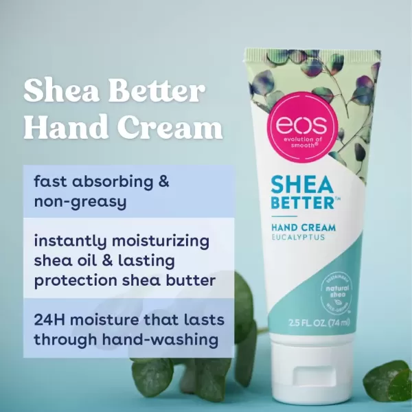 imageBundle of eos Shea Better Hand Cream  Vanilla Cashmere  Fresh ampamp Cozy  Coconut  Lavender  Pink CitrusEucalyptus