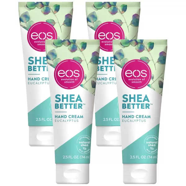 imageBundle of eos Shea Better Hand Cream  Vanilla Cashmere  Fresh ampamp Cozy  Coconut  Lavender  Pink CitrusEucalyptus