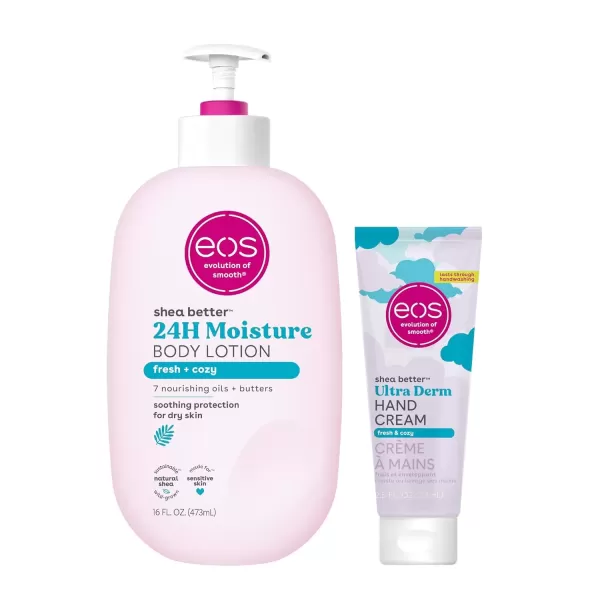 imageBundle of eos Shea Better Hand Cream  Vanilla Cashmere  Fresh ampamp Cozy  Coconut  Lavender  Pink CitrusFresh  Cozy