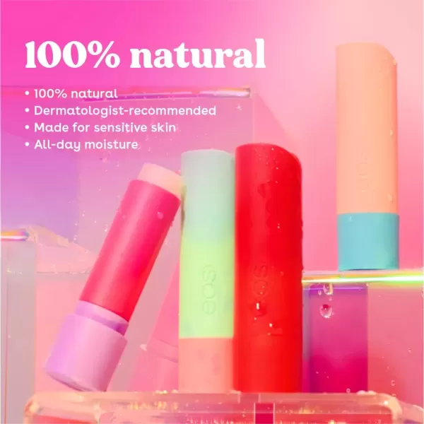 imageeos 100 Natural Lip Balms Coconut Milk Pineapple Passionfruit Watermelon Fros ampamp Raspberry Kiwi Splash AllDay Moisture Lip Care 014 oz 4PackCoconut Milk