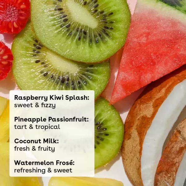 imageeos 100 Natural Lip Balms Coconut Milk Pineapple Passionfruit Watermelon Fros ampamp Raspberry Kiwi Splash AllDay Moisture Lip Care 014 oz 4PackPineapple Passionfruit  Coconut Milk  Raspberry Kiwi Splash  Watermelon Fros