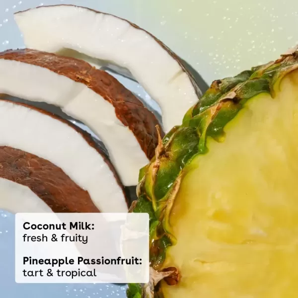imageeos 100 Natural Lip Balms Coconut Milk Pineapple Passionfruit Watermelon Fros ampamp Raspberry Kiwi Splash AllDay Moisture Lip Care 014 oz 4PackPineapple Passionfruit  Coconut Milk