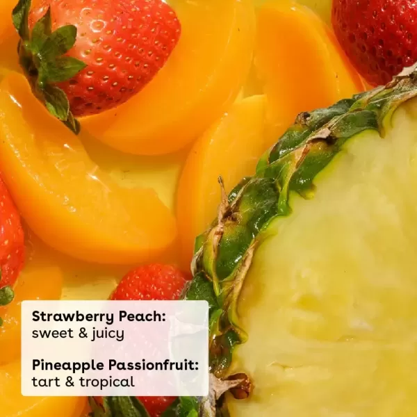 imageeos 100 Natural Lip Balms Coconut Milk Pineapple Passionfruit Watermelon Fros ampamp Raspberry Kiwi Splash AllDay Moisture Lip Care 014 oz 4PackStrawberry Peach  Pineapple Passionfruit