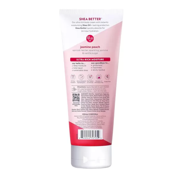 imageeos Shea Better Body Cream  Vanilla Cashmere Natural Body Lotion and Skin Care 24 Hour Hydration with Shea Butter ampamp Oil 8 oz 1 Pack8 Fl Oz Pack of 1
