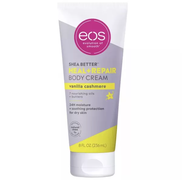 imageeos Shea Better Body Cream  Vanilla Cashmere Natural Body Lotion and Skin Care 24 Hour Hydration with Shea Butter ampamp Oil 8 oz 1 Pack8 Fl Oz Pack of 1