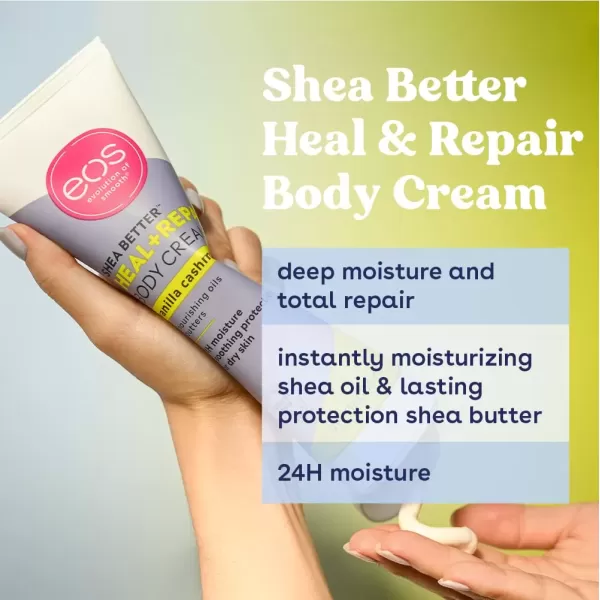 imageeos Shea Better Body Cream  Vanilla Cashmere Natural Body Lotion and Skin Care 24 Hour Hydration with Shea Butter ampamp Oil 8 oz 1 Pack8 Fl Oz Pack of 1