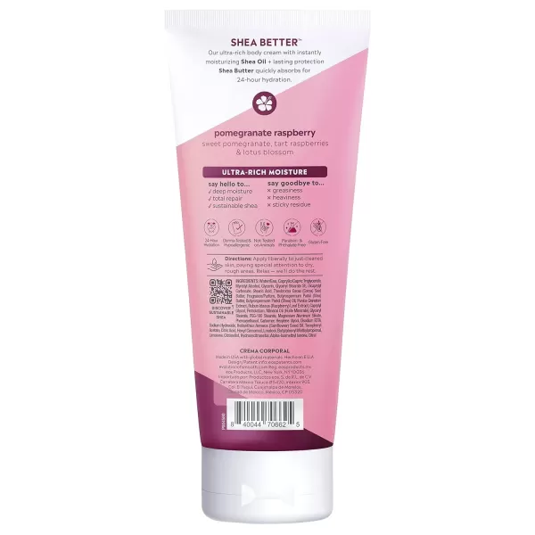 imageeos Shea Better Body Cream  Vanilla Cashmere Natural Body Lotion and Skin Care 24 Hour Hydration with Shea Butter ampamp Oil 8 oz 1 Pack8 Ounce Pack of 1