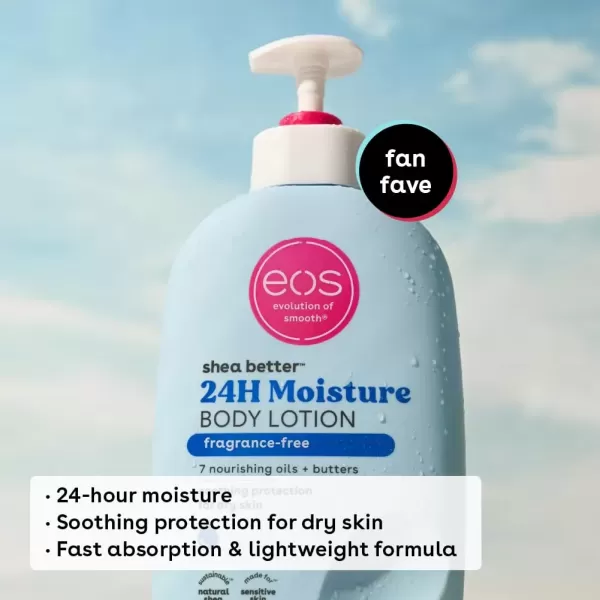 imageeos Shea Better Body Lotion Strawberry Dream 24Hour Moisture Skin Care Lightweight ampamp NonGreasy Made with Natural Shea Vegan 16 fl ozFragrance Free